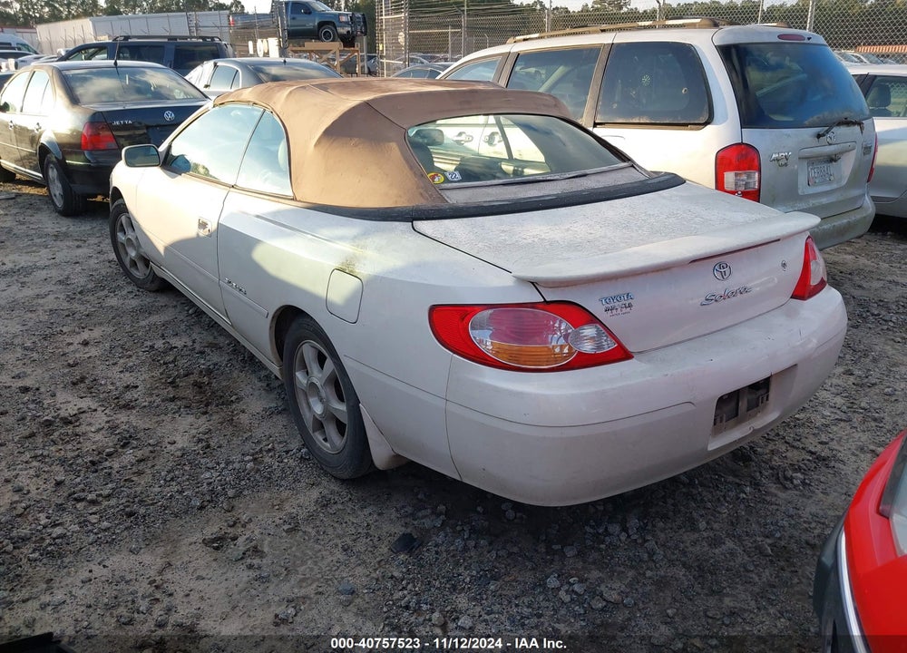 2002 TOYOTA CAMRY SOLARA SLE V6 VIN: 2T1FF22P22C599507