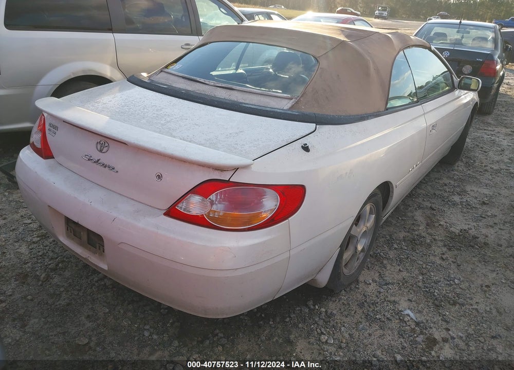 2002 TOYOTA CAMRY SOLARA SLE V6 VIN: 2T1FF22P22C599507