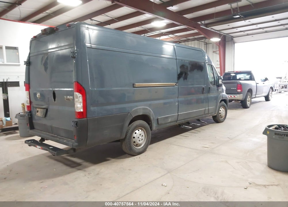 2019 RAM PROMASTER 3500 CARGO VAN HIGH ROOF 159 WB EXT VIN: 3C6URVJG2KE552083