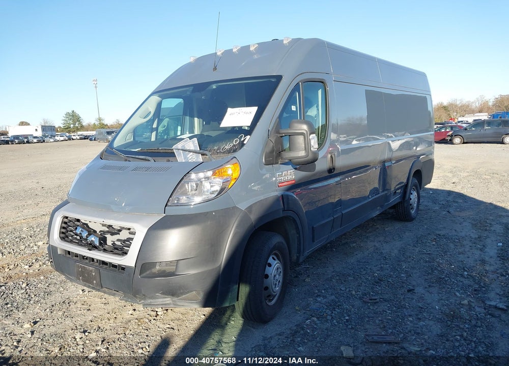 2019 RAM PROMASTER 3500 CARGO VAN HIGH ROOF 159 WB EXT VIN: 3C6URVJG3KE546602