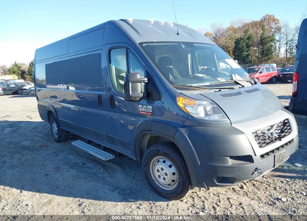 2019 RAM PROMASTER 3500 CARGO VAN HIGH ROOF 159 WB EXT VIN: 3C6URVJG3KE546602