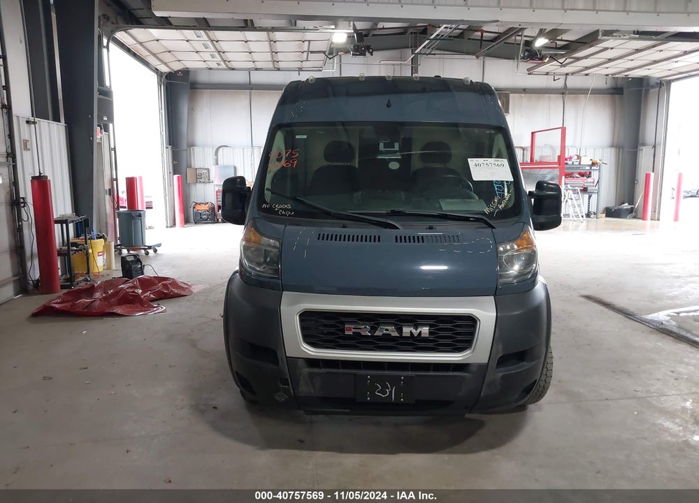 2019 RAM PROMASTER 3500 CARGO VAN HIGH ROOF 159 WB EXT VIN: 3C6URVJGXKE558133