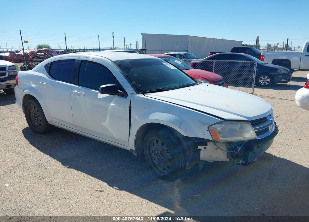 2014 AVENGER DODGE  SE VIN: 1C3CDZAB4EN111378