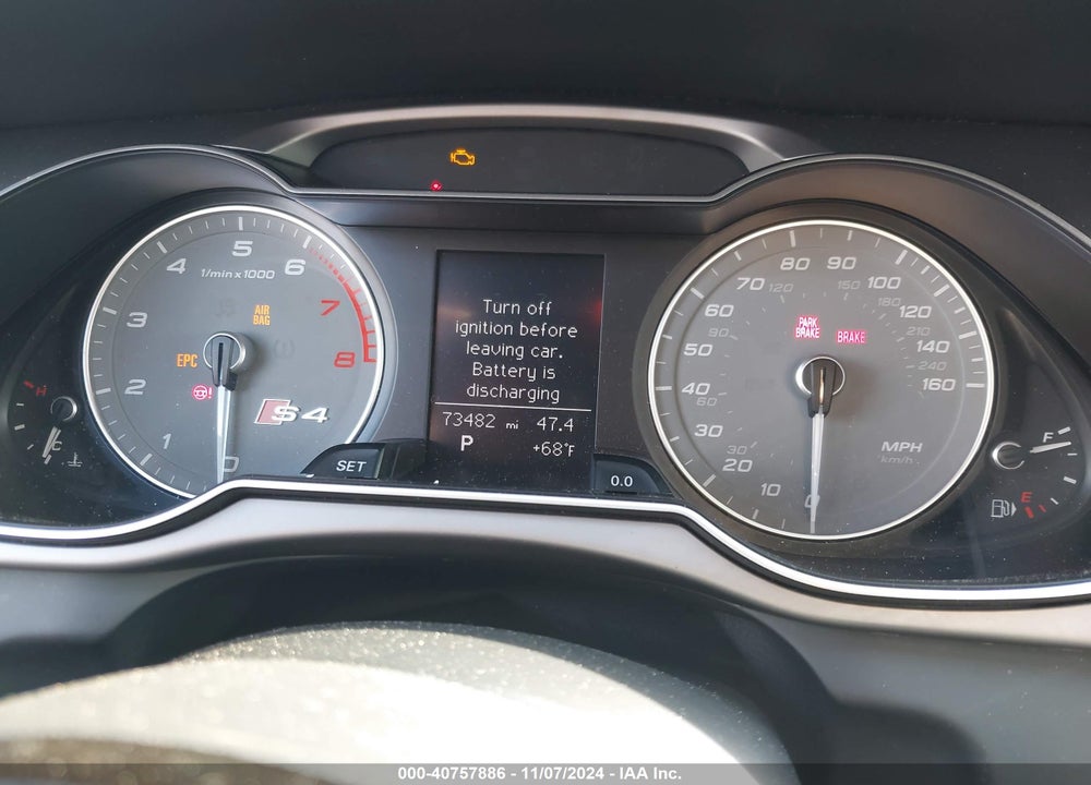 2014 AUDI S4 3.0T PREMIUM PLUS VIN: WAUBGAFL7EA070475