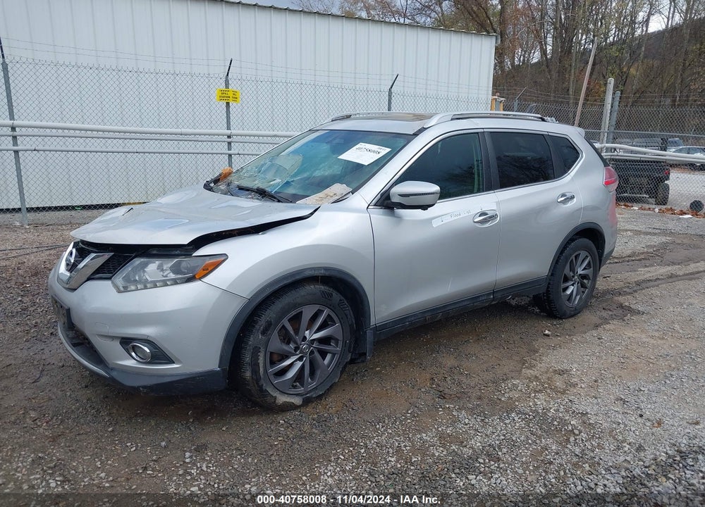 2016 NISSAN ROGUE SL VIN: 5N1AT2MV0GC844315