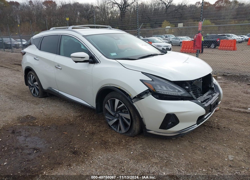 2022 NISSAN MURANO SL INTELLIGENT AWD VIN: 5N1AZ2CS4NC117911