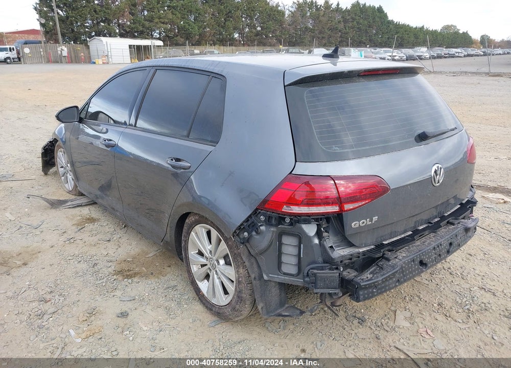 2021 VOLKSWAGEN GOLF 1.4T TSI VIN: 3VWG57AU9MM004851
