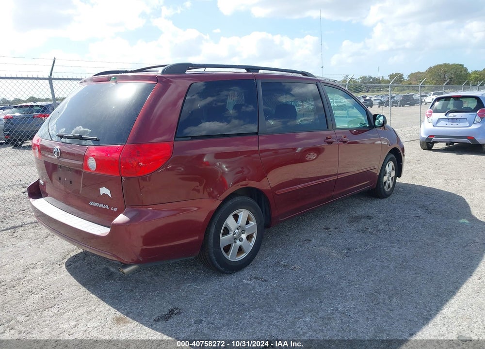 2008 TOYOTA SIENNA LE VIN: 5TDZK23C88S150496