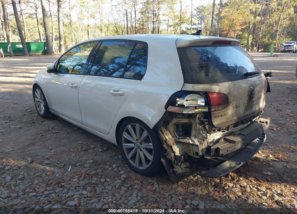2014 VOLKSWAGEN GOLF VIN: WVWDM7AJ2EW002309