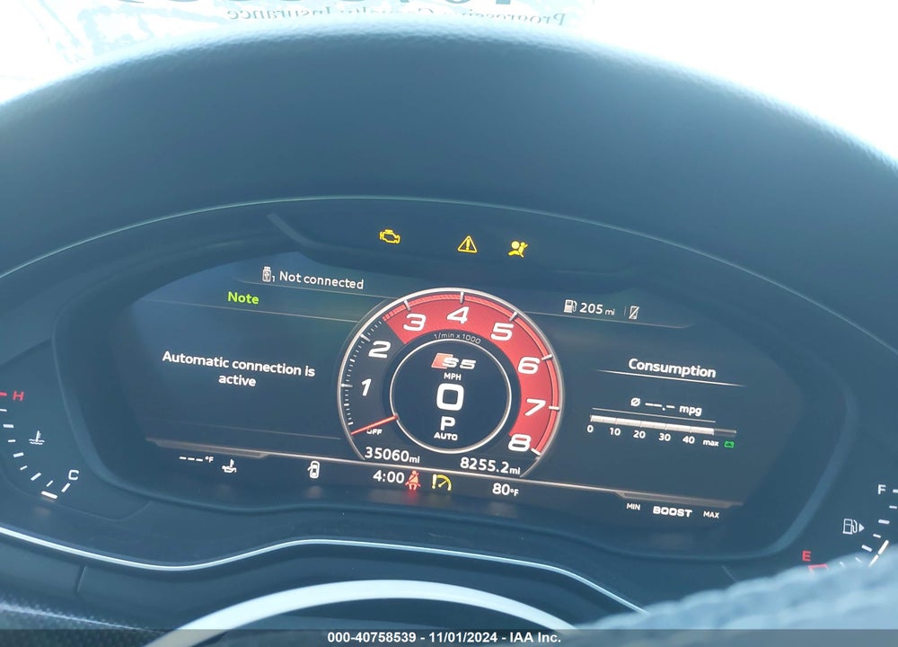 2019 AUDI S5 3.0T PREMIUM VIN: WAUB4CF54KA052517