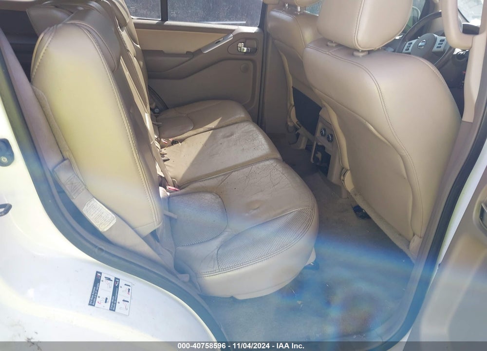 2008 NISSAN PATHFINDER SE VIN: 5N1AR18U58C627984