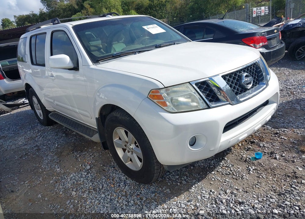 2008 NISSAN PATHFINDER SE VIN: 5N1AR18U58C627984