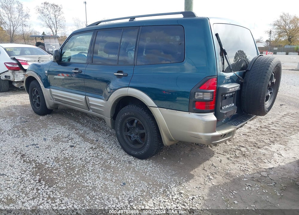 2002 MITSUBISHI MONTERO XLS VIN: JA4MW31RX2J003476