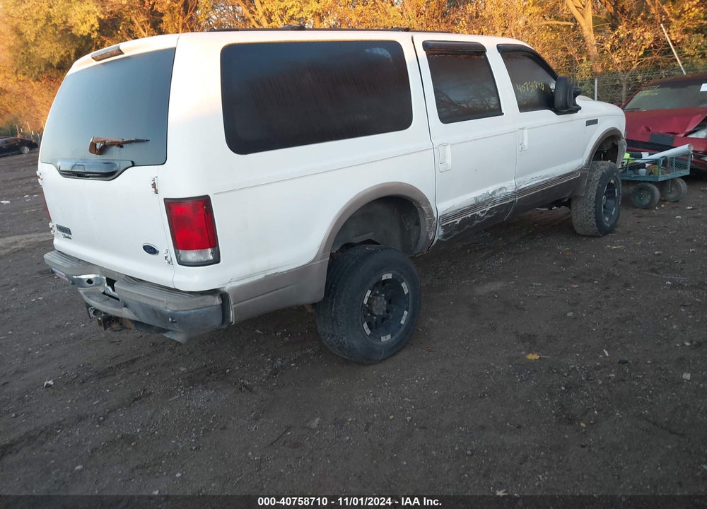 2000 FORD EXCURSION LIMITED VIN: 1FMNU43S5YEC70415
