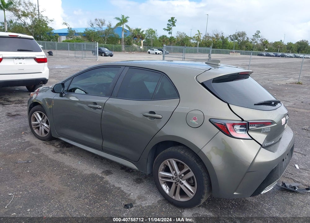 2019 TOYOTA COROLLA SE VIN: JTNK4RBE4K3044915