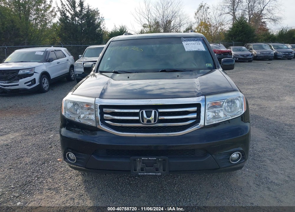2012 HONDA PILOT EX VIN: 5FNYF4H48CB009017