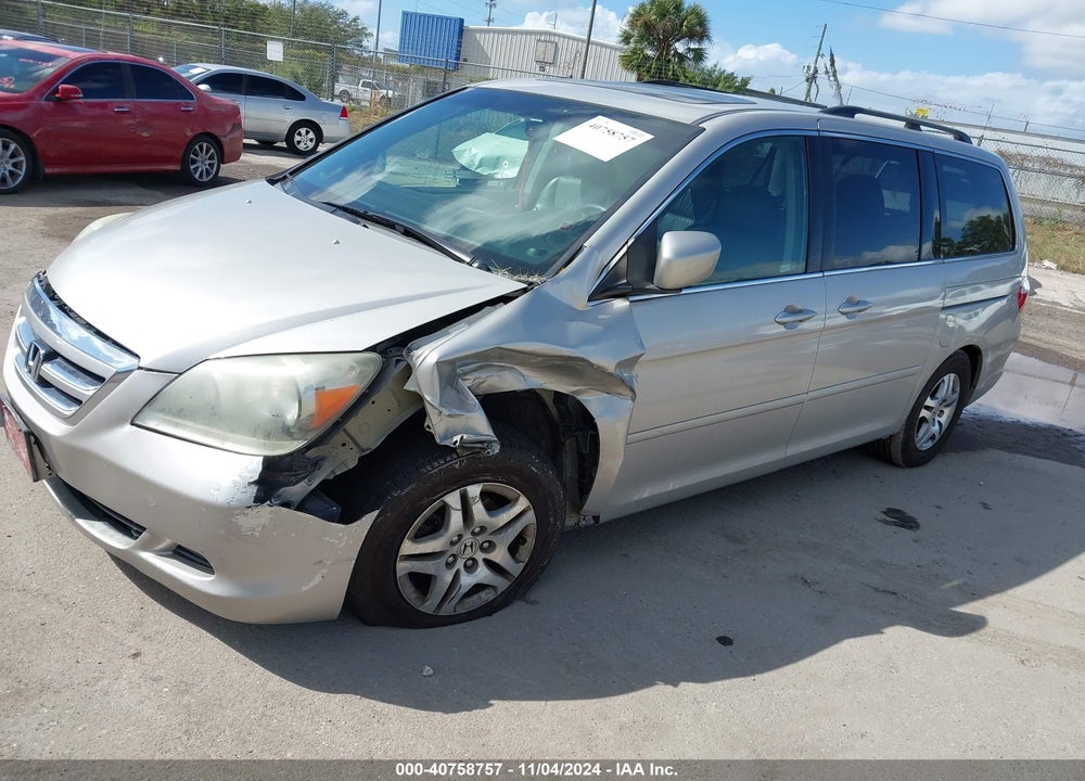2006 HONDA ODYSSEY EX-L VIN: 5FNRL38676B425203