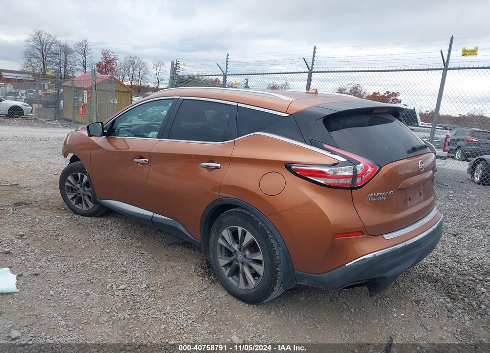 2015 NISSAN MURANO SL VIN: 5N1AZ2MH1FN228442