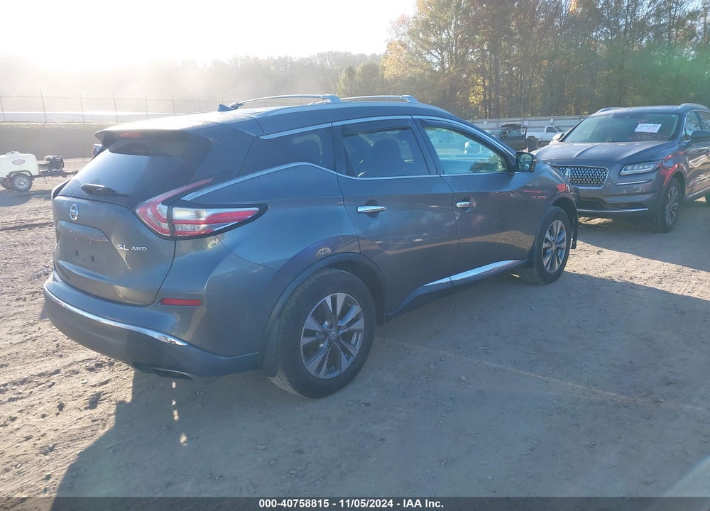 2015 NISSAN MURANO SL VIN: 5N1AZ2MH9FN220041