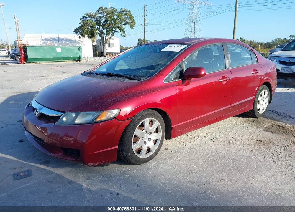 2010 HONDA CIVIC LX VIN: 2HGFA1F50AH583149