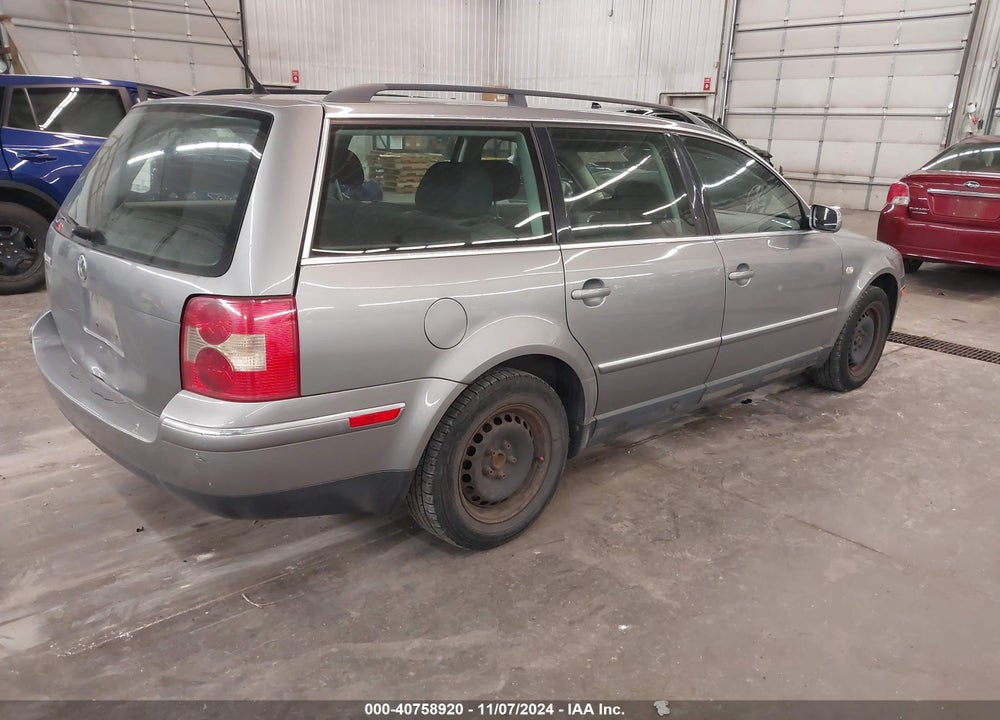 2002 VOLKSWAGEN PASSAT GLS VIN: WVWVD63B42E409005