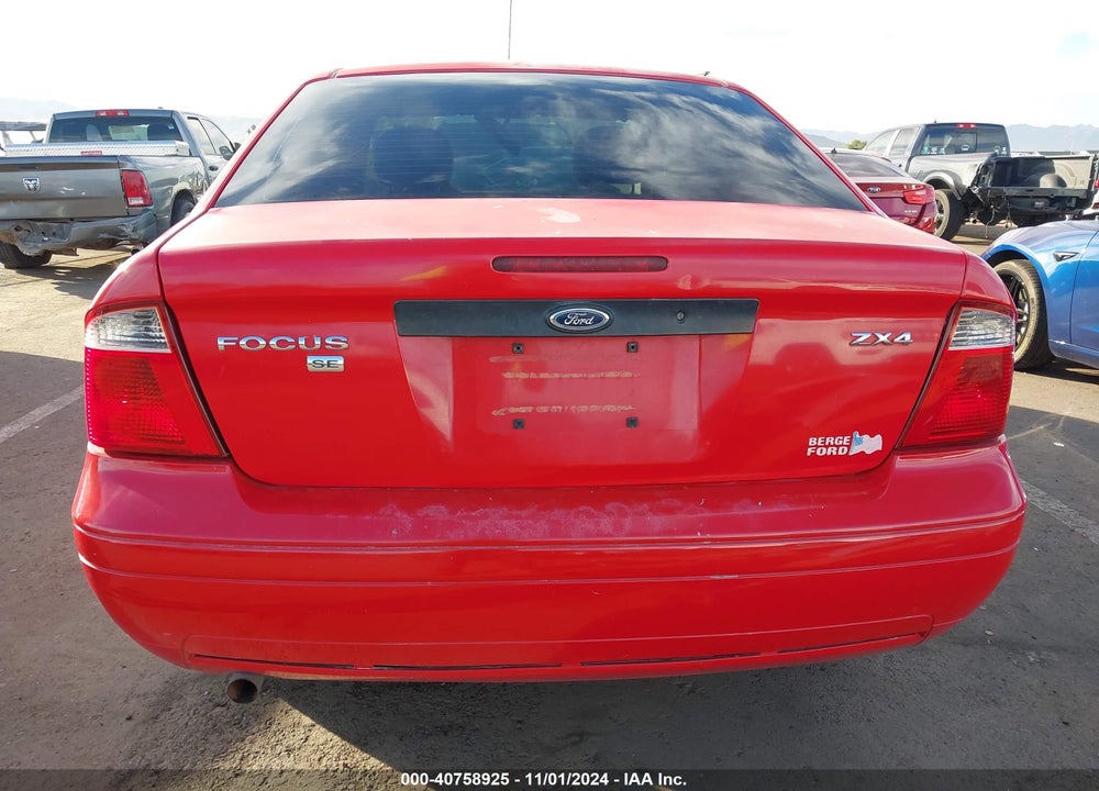 2006 FORD FOCUS ZX4 VIN: 1FAHP34N36W221772