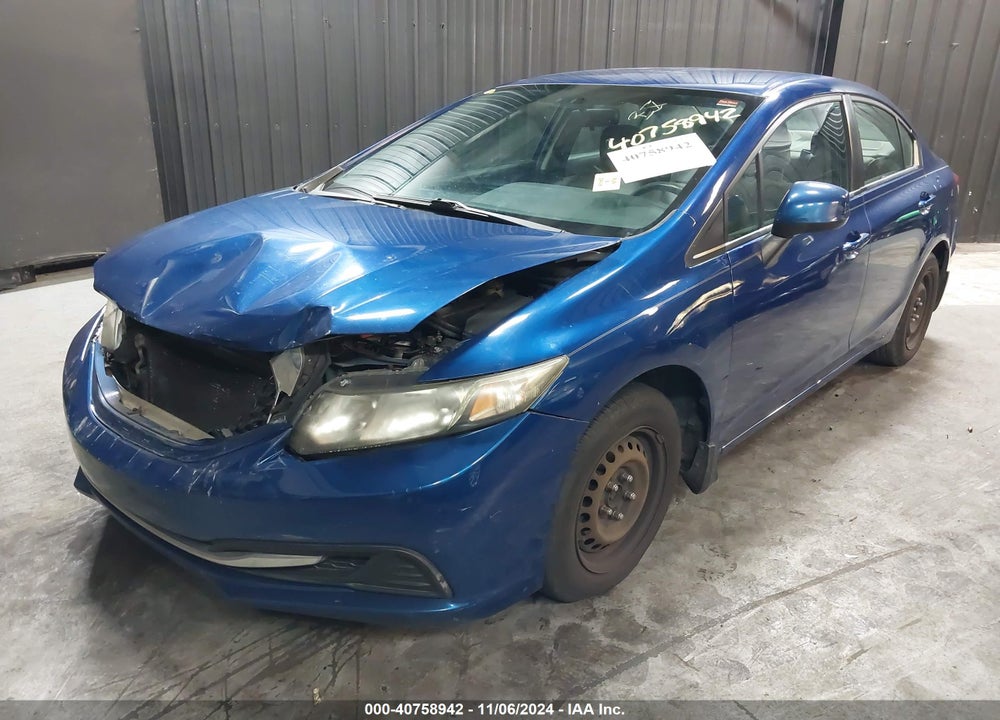 2013 HONDA CIVIC LX VIN: 19XFB2F57DE034808