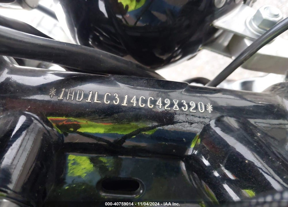 2012 HARLEY-DAVIDSON XL1200 FORTY-EIGHT VIN: 1HD1LC314CC428320