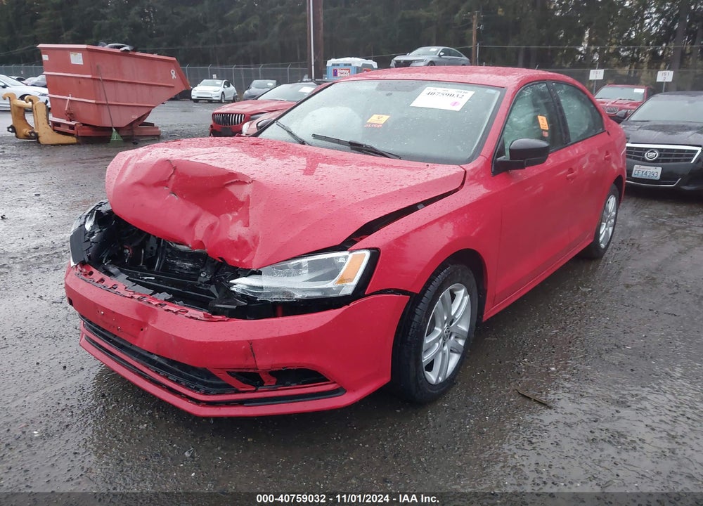 2015 VOLKSWAGEN JETTA 2.0L S VIN: 3VW2K7AJ8FM251256