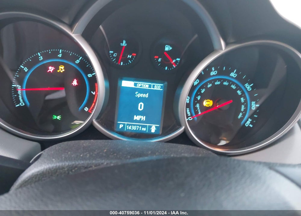 2013 CHEVROLET CRUZE ECO AUTO VIN: 1G1PH5SBXD7194318