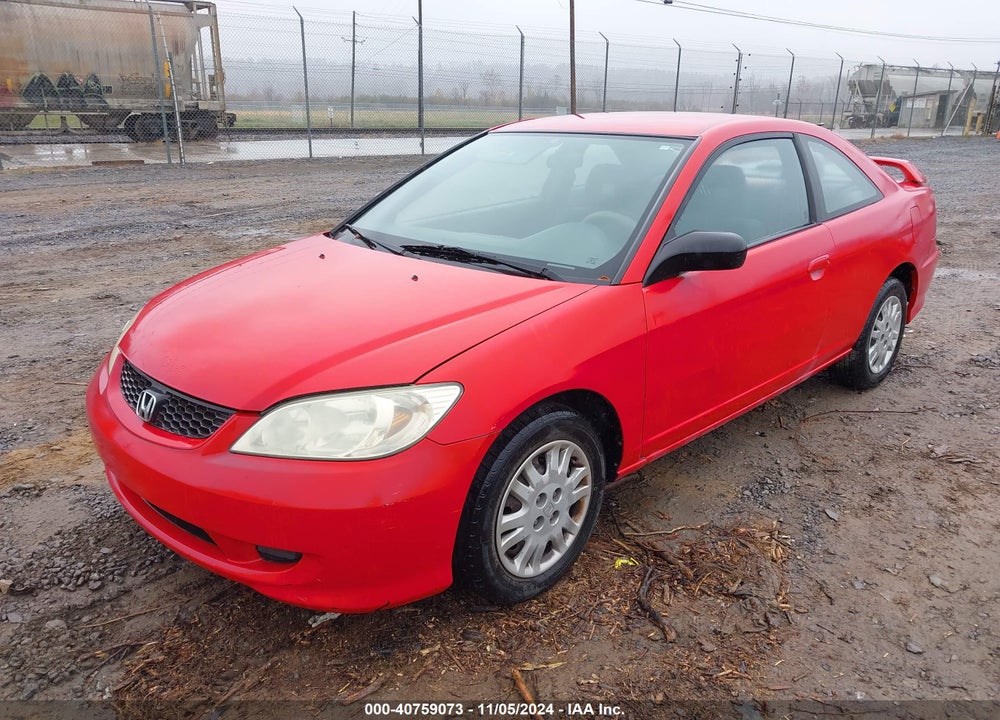 2004 HONDA CIVIC LX VIN: 1HGEM22504L076077