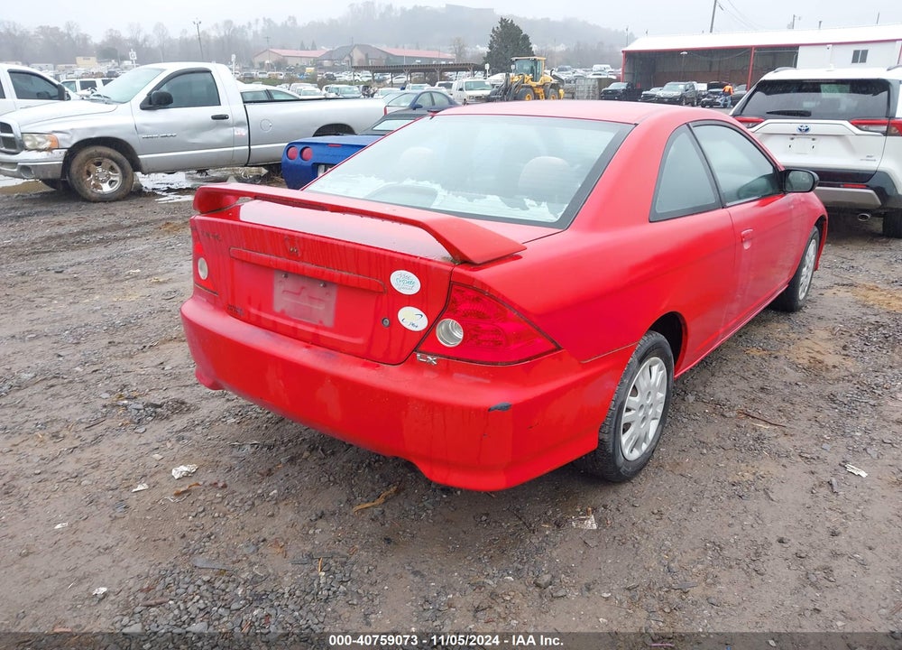 2004 HONDA CIVIC LX VIN: 1HGEM22504L076077