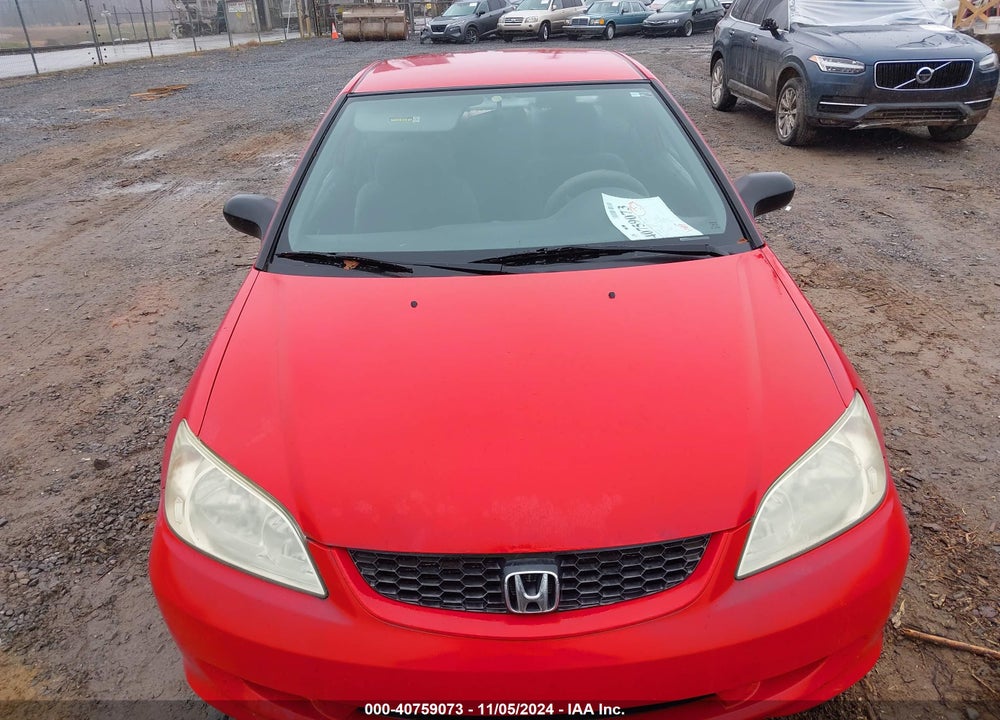 2004 HONDA CIVIC LX VIN: 1HGEM22504L076077