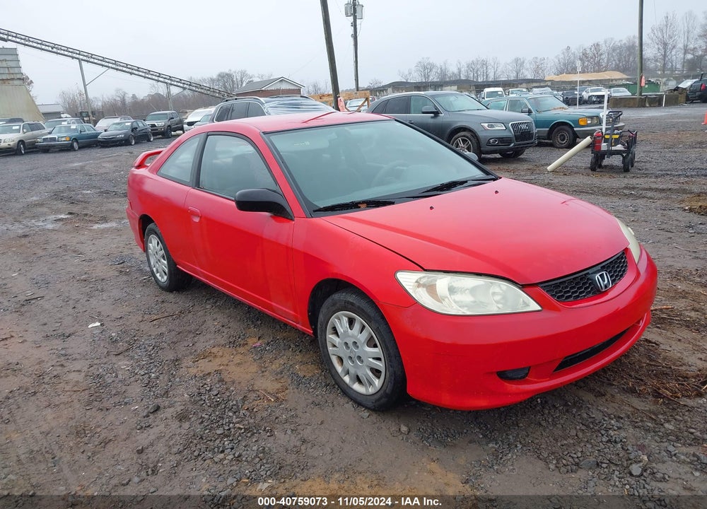 2004 HONDA CIVIC LX VIN: 1HGEM22504L076077