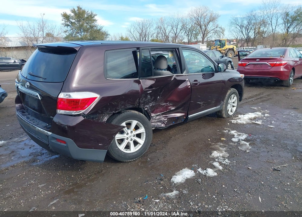 2013 TOYOTA HIGHLANDER BASE V6 (A5) VIN: 5TDBK3EH7DS272664