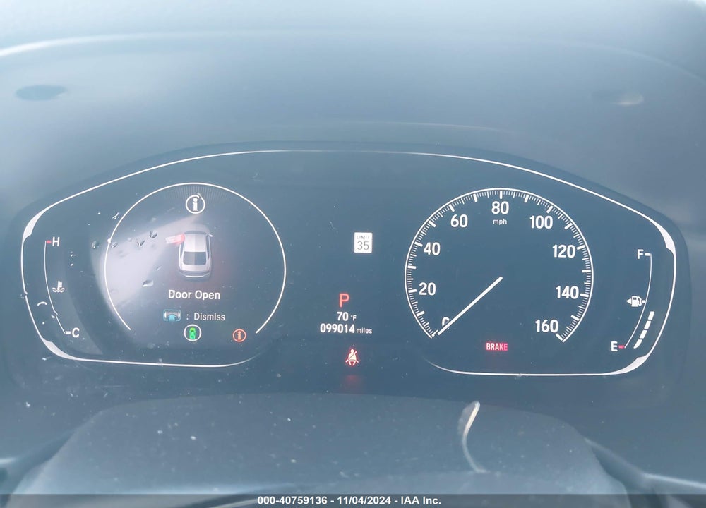 2019 HONDA ACCORD SPORT 2.0T VIN: 1HGCV2F33KA036520