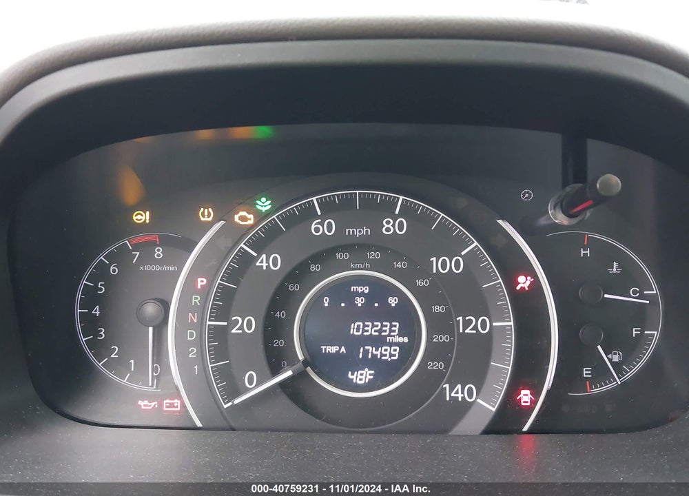 2013 HONDA CR-V EX-L VIN: 5J6RM4H73DL070191