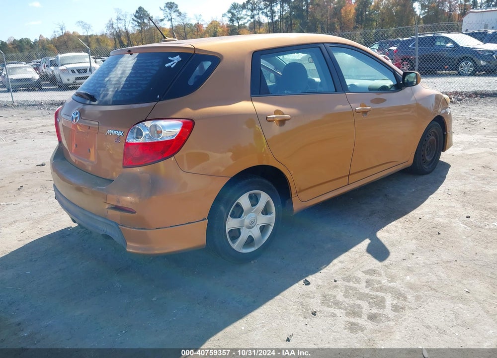 2009 TOYOTA MATRIX S VIN: 2T1KE40E69C030510