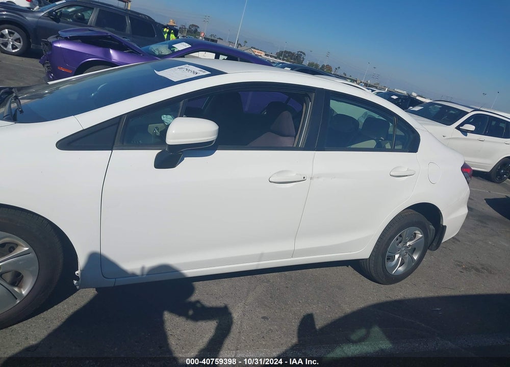 2014 HONDA CIVIC LX VIN: 19XFB2F56EE224729