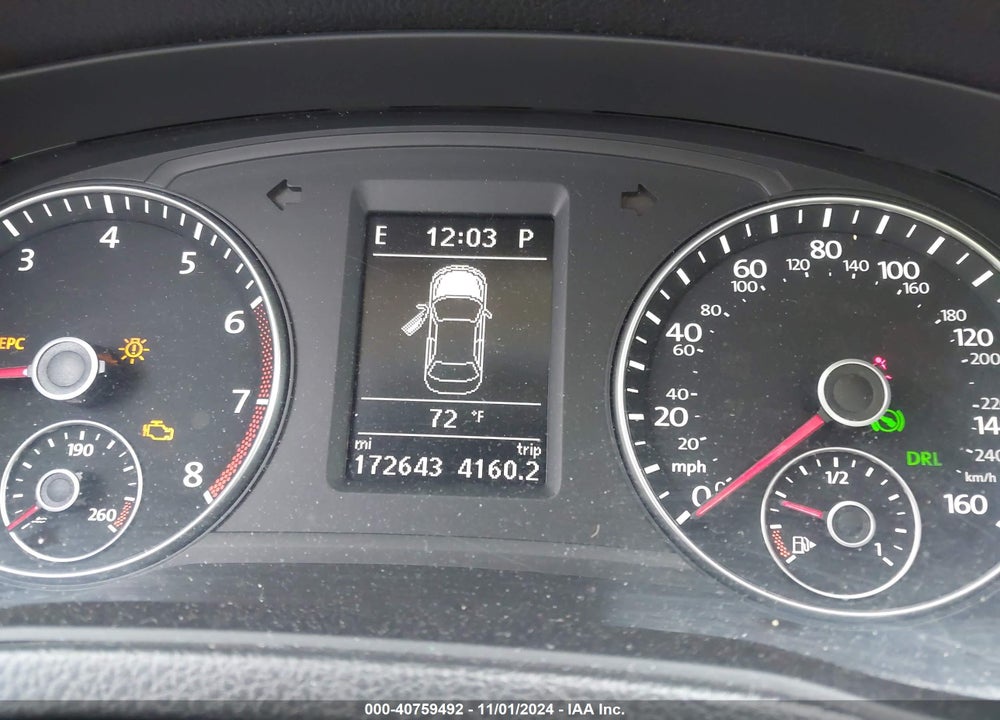 2013 VOLKSWAGEN PASSAT 2.5L SE VIN: 1VWBP7A31DC128755