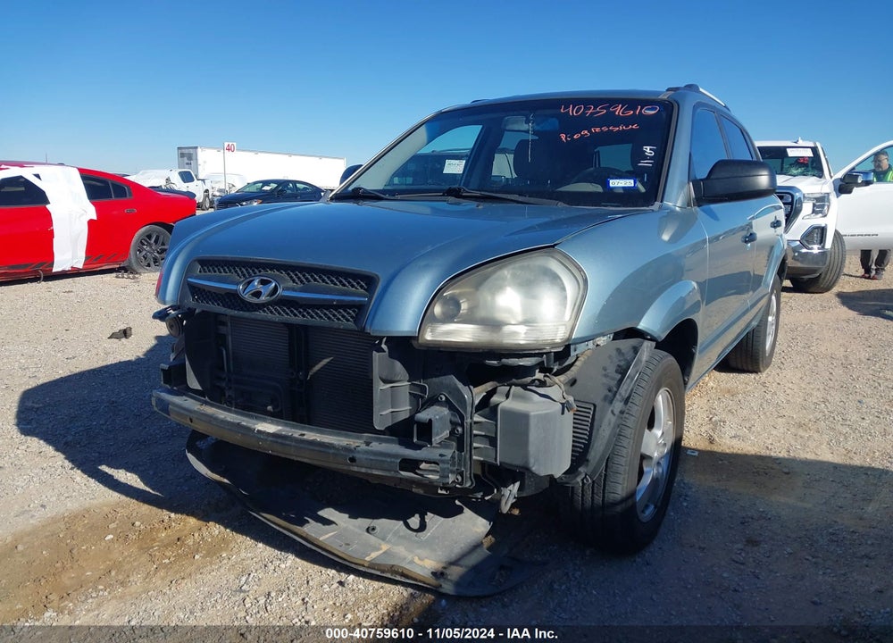 2008 HYUNDAI TUCSON GLS VIN: KM8JM12B08U859523