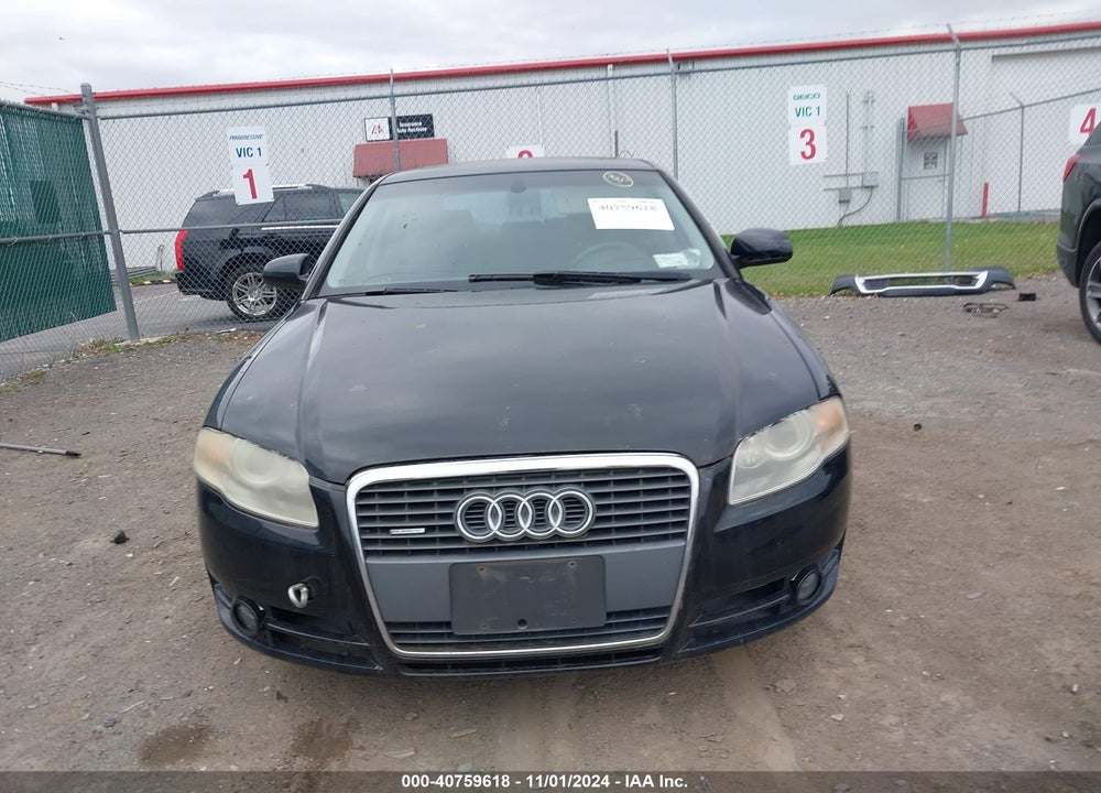 2007 AUDI A4 2.0T VIN: WAUDF78E77A099720
