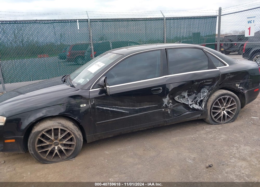 2007 AUDI A4 2.0T VIN: WAUDF78E77A099720