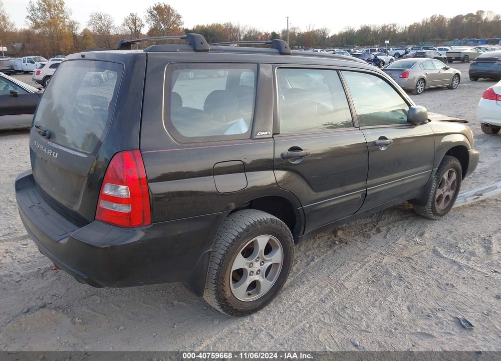 2003 SUBARU FORESTER XS VIN: JF1SG65643H759489
