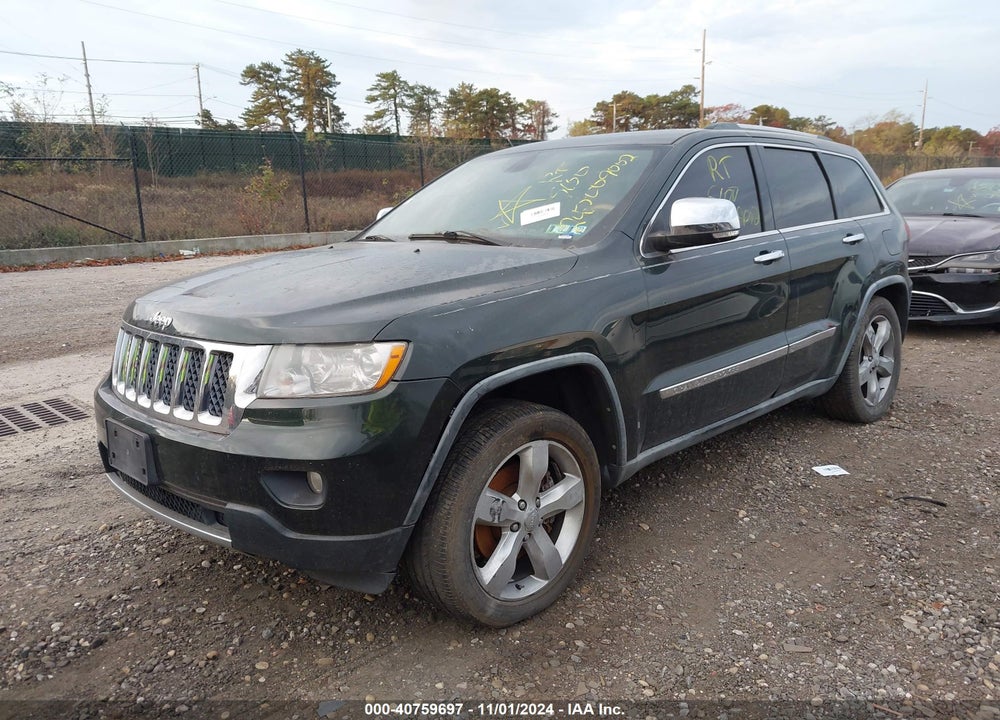 2011 JEEP GRAND CHEROKEE OVERLAND VIN: 1J4RR6GTXBC713533