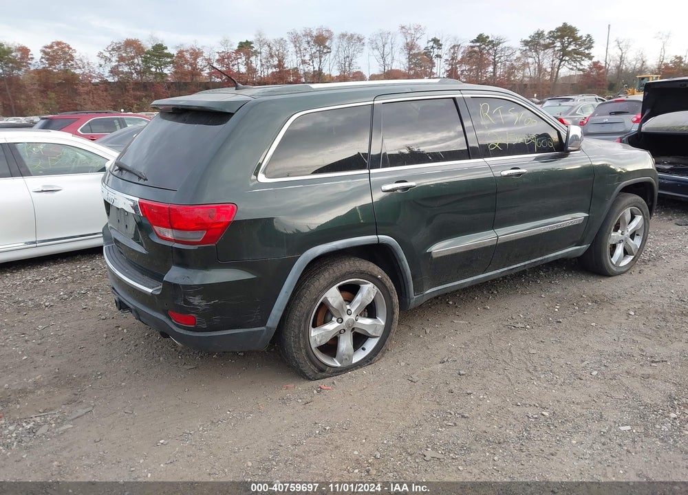 2011 JEEP GRAND CHEROKEE OVERLAND VIN: 1J4RR6GTXBC713533