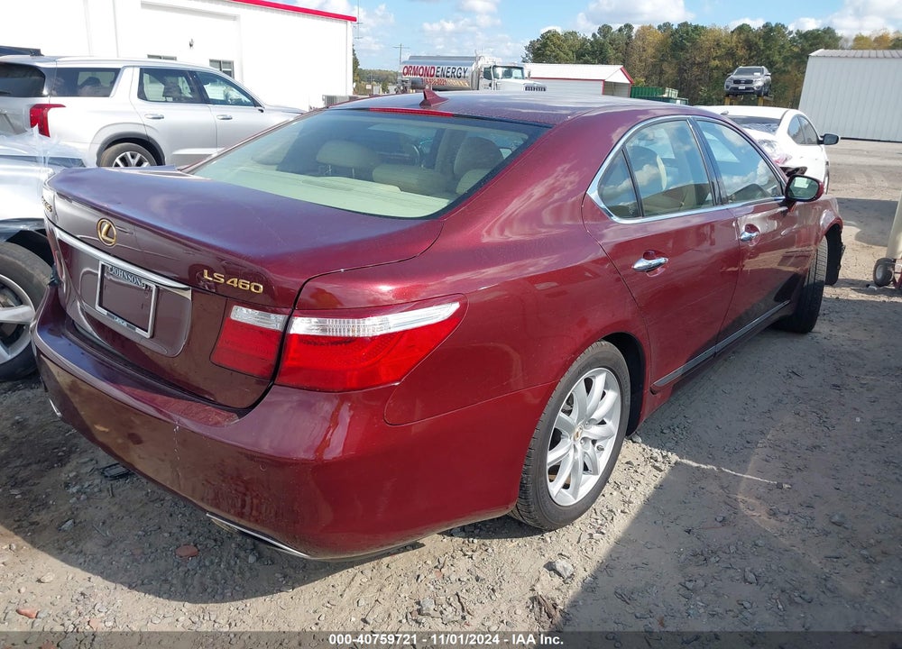 2008 LEXUS LS 460 VIN: JTHBL46F585057343