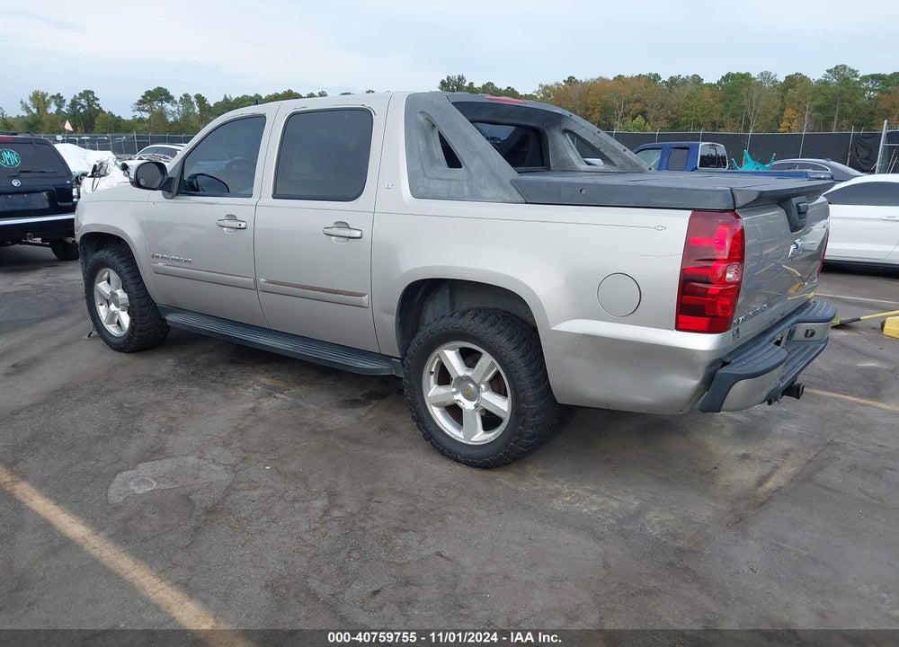 2007 CHEVROLET AVALANCHE 1500 LT VIN: 3GNFK12377G153621