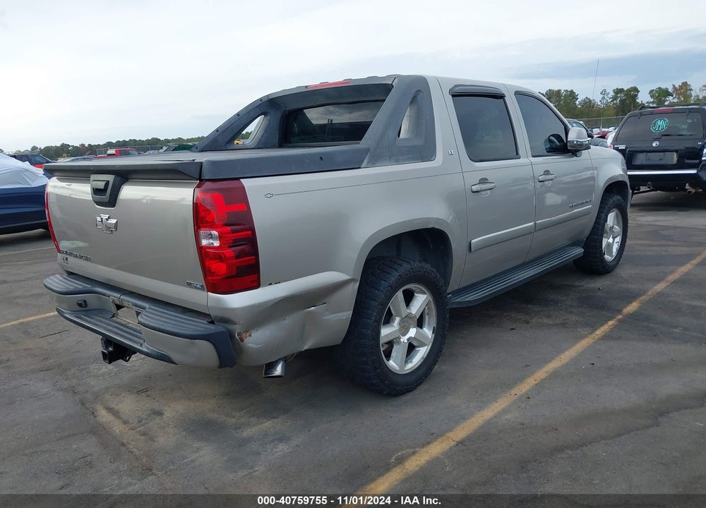 2007 CHEVROLET AVALANCHE 1500 LT VIN: 3GNFK12377G153621