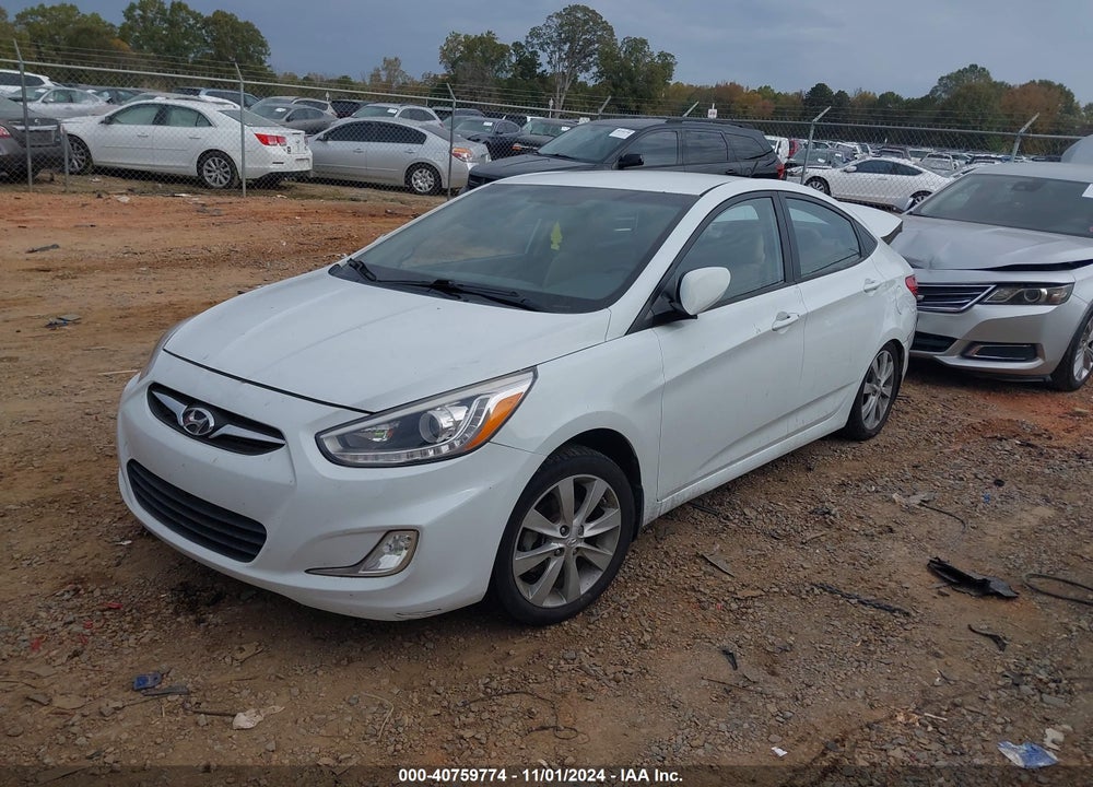 2014 HYUNDAI ACCENT GLS VIN: KMHCU4AE4EU766716